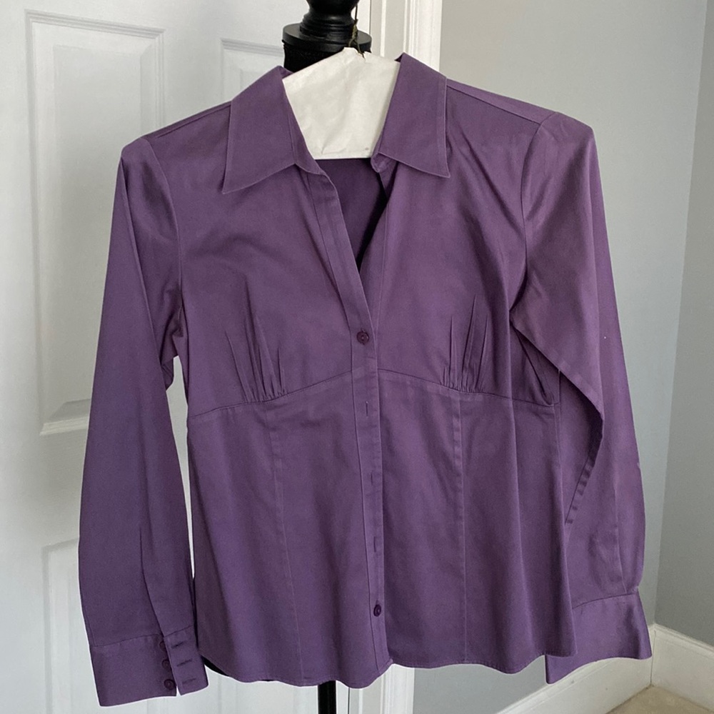 Geoffrey Beene classic purple button down